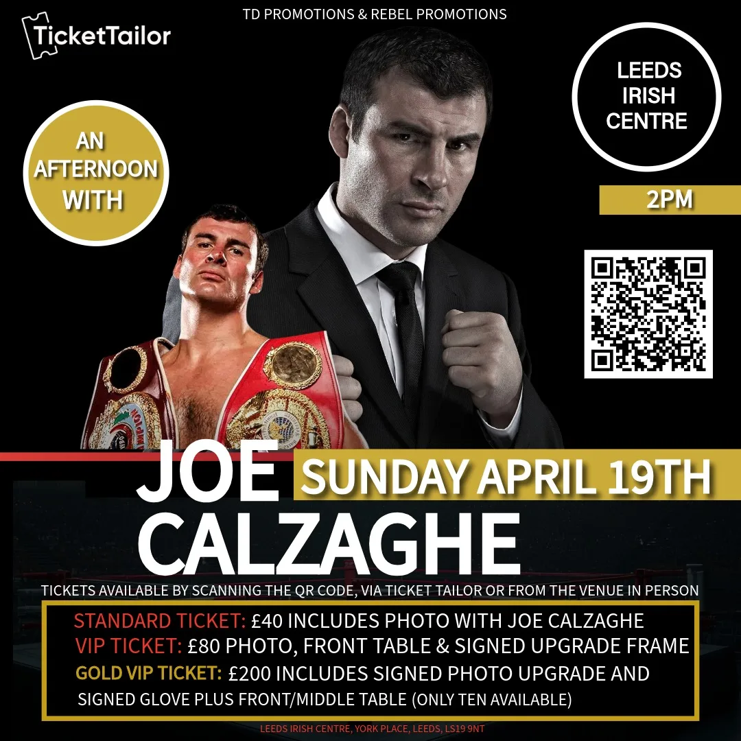 AN EVENING WITH JOE CALZAGHE